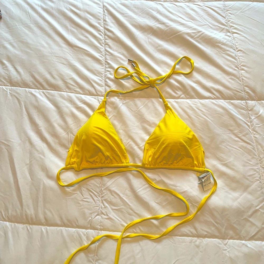 MONDAY SWIMWEAR Yellow Bikini Top